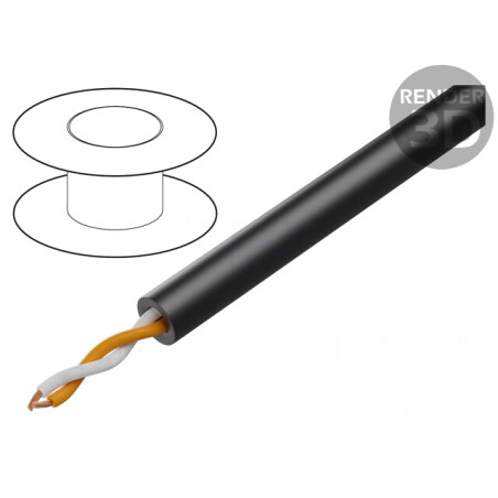Cablu Difuzor 2x11AWG OFC Negru | Electronic-mag.ro | Componente Electronice