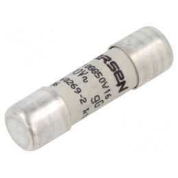 Siguranţă ceramică gG 16A 500VAC 10x38mm | Electronic-mag.ro | Componente Electronice