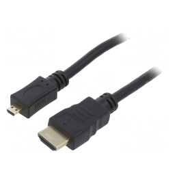 Cablu HDMI 2.0 Micro HDMI 5m Negru | Electronic-mag.ro | Componente Electronice