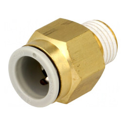 Racord Push-in Filetat 1/4" Alamă 1-10 bar | Electronic-mag.ro | Componente Electronice