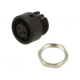 Conector circular 125V 3 pini soclu mamă IP40 | Electronic-mag.ro | Componente Electronice