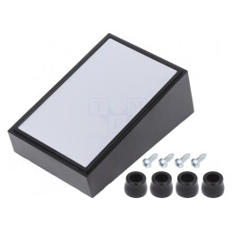 Carcasă desktop ABS neagră 56x85x36mm | Electronic-mag.ro | Componente Electronice