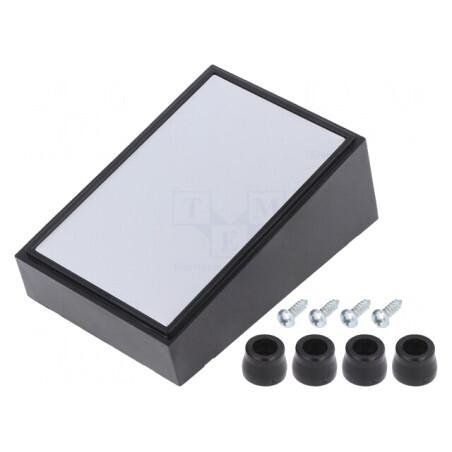 Carcasă desktop ABS neagră 56x85x36mm | Electronic-mag.ro | Componente Electronice