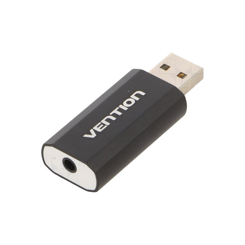 Card Audio USB pentru PC - Negru, Jack 3.5mm | Electronic-mag.ro | Componente Electronice