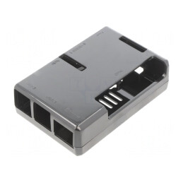 Carcasă pentru Raspberry Pi 4 B ABS Neagră 60mm | Electronic-mag.ro | Componente Electronice