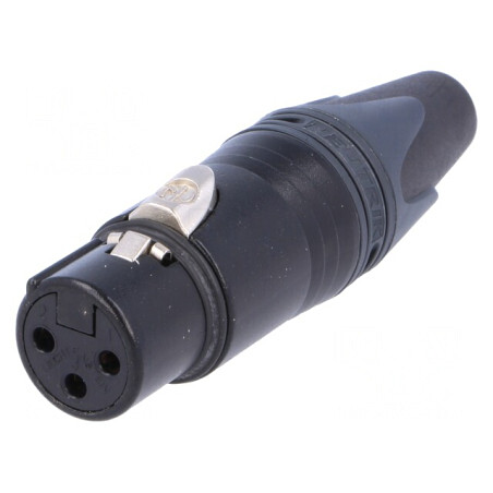 Mufă XLR Mamă 3 Pin pentru Cablu | Electronic-mag.ro | Componente Electronice