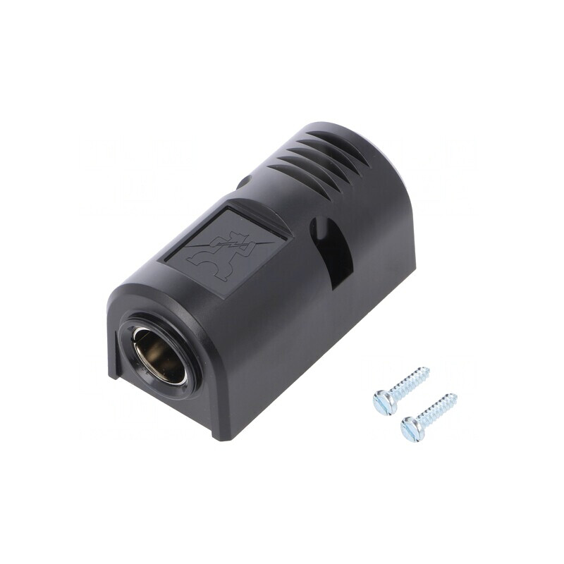 Mini Brichetă Auto 16A Neagră | Electronic-mag.ro | Componente Electronice