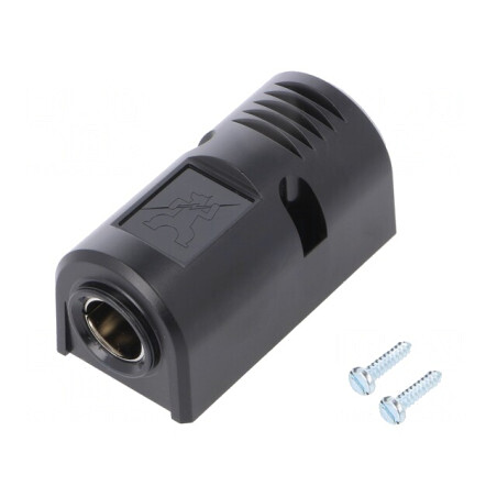 Mini Brichetă Auto 16A Neagră | Electronic-mag.ro | Componente Electronice