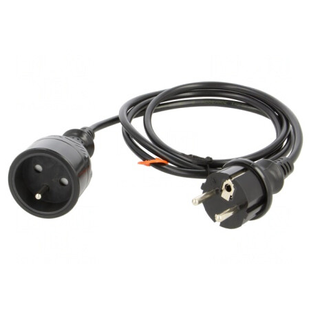 Prelungitor Alimentare 1.5m 10A Negru | Electronic-mag.ro | Componente Electronice