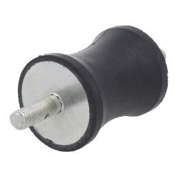 Atenuator de Vibrații M8 40mm Guma 50mm 795N | Electronic-mag.ro | Componente Electronice