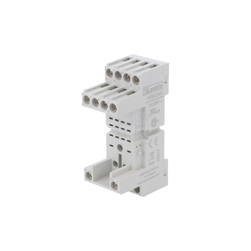 Stativ PIN 14 10A 250VAC pentru Șină DIN HR60 | Electronic-mag.ro | Componente Electronice