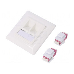 Conector fibră optică duplex LC | Electronic-mag.ro | Componente Electronice