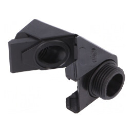 Conector Unghiular M20 IP68 Poliamidă Neagră | Electronic-mag.ro | Componente Electronice