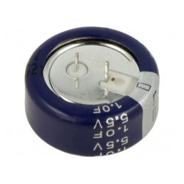 Supercondensator THT 1F 5,5V 5mm | Electronic-mag.ro | Componente Electronice