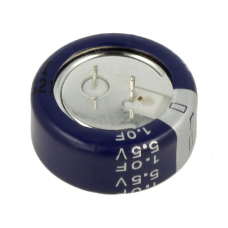 Supercondensator THT 1F 5,5V 5mm | Electronic-mag.ro | Componente Electronice