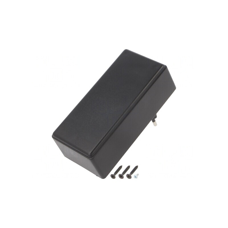 Carcasă Alimentator ABS Neagră 120x56x42mm | Electronic-mag.ro | Componente Electronice