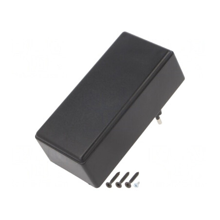 Carcasă Alimentator ABS Neagră 120x56x42mm | Electronic-mag.ro | Componente Electronice