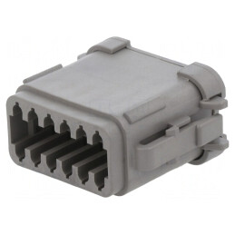 Conector cablu-cablu PX0 12 pini gri IP68 | Electronic-mag.ro | Componente Electronice