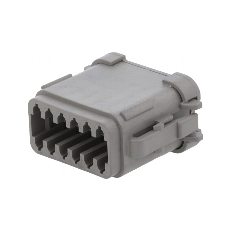 Conector cablu-cablu PX0 12 pini gri IP68 | Electronic-mag.ro | Componente Electronice