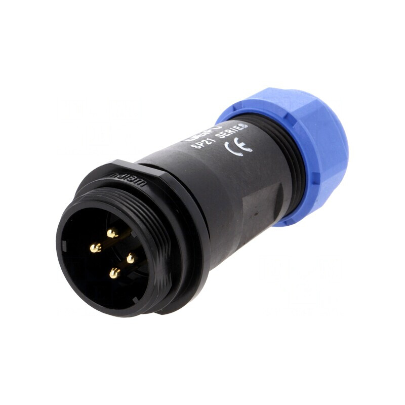 Mufă SP21 tată 4 pini IP68 30A 500V lipire cablu 7-12mm | Electronic-mag.ro | Componente Electronice Mufă SP21 tată 4 pini IP68 30A 500V lipire cablu 7-12mm | Electronic-mag.ro | Componente Electronice