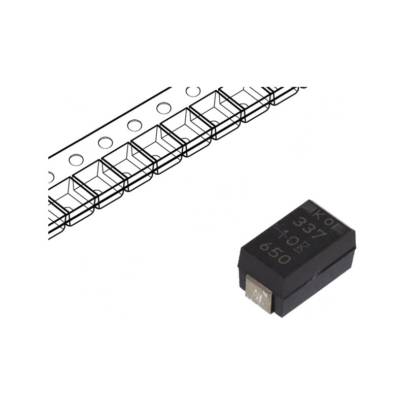 Condensator tantal-polimer low ESR 1500uF 3VDC SMD