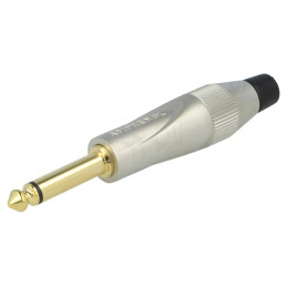 Mufă Jack 6,3mm Mono Dreptă Gri | Electronic-mag.ro | Componente Electronice