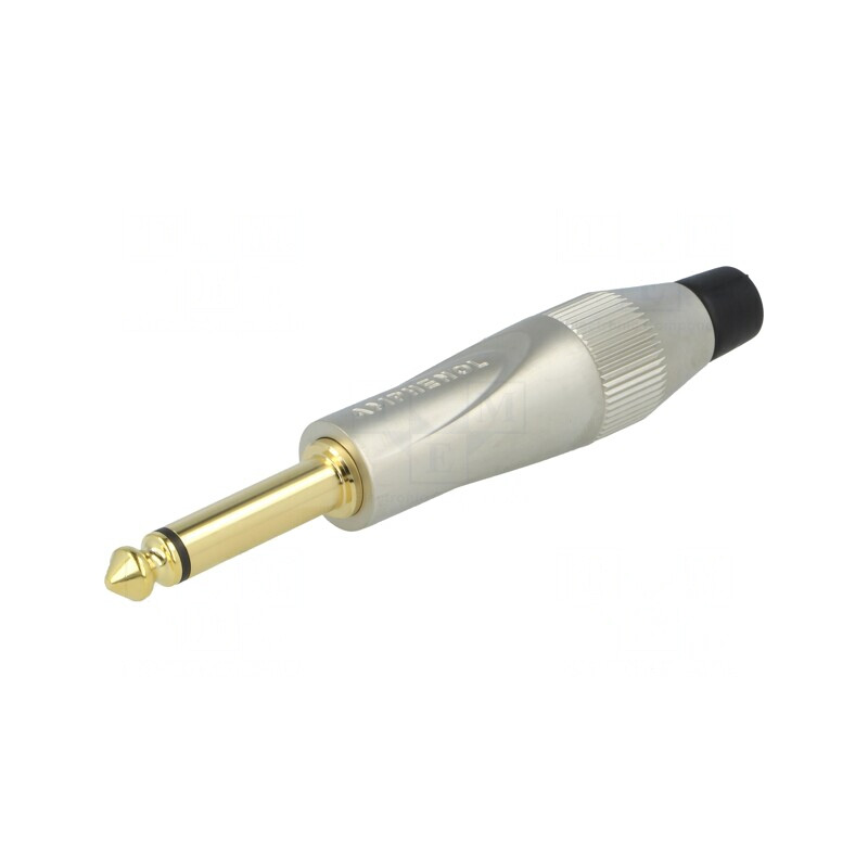 Mufă Jack 6,3mm Mono Dreptă Gri | Electronic-mag.ro | Componente Electronice
