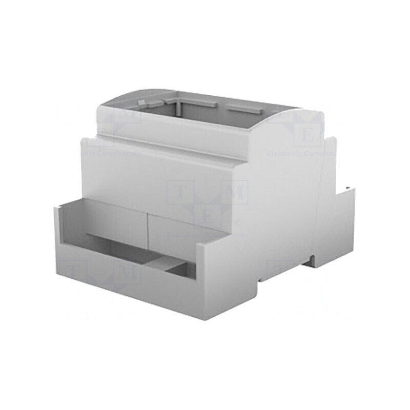 Carcasă pentru șină DIN 90x71x62mm gri 4 module | Electronic-mag.ro | Componente Electronice