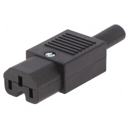 Conector Alimentare AC Mufă Mamă 10A 250V IEC 60320 Drept | Electronic-mag.ro | Componente Electronice