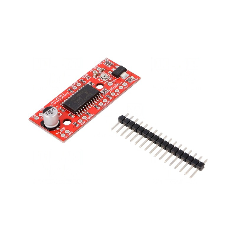 Controler Motor Pas cu Pas A3967 700mA 7-30V Roșu | Electronic-mag.ro | Componente Electronice