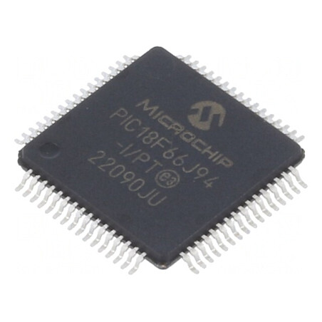 Microcontroler PIC18 64MHz 2-3,6V SMD TQFP64 | Electronic-mag.ro | Componente Electronice