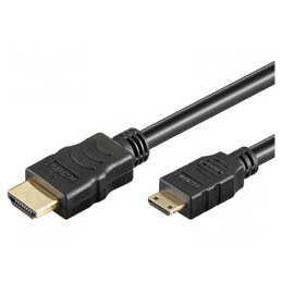 Cablu HDMI 1.4 Mini HDMI 3m Negru | Electronic-mag.ro | Componente Electronice