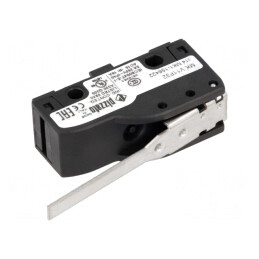 Microîntrerupător Snap Action cu Manetă 6A/250VAC 5A/24VDC | Electronic-mag.ro | Componente Electronice