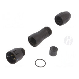 Conector Circular Mufă Tată 3 Pin Snap-In | Electronic-mag.ro | Componente Electronice