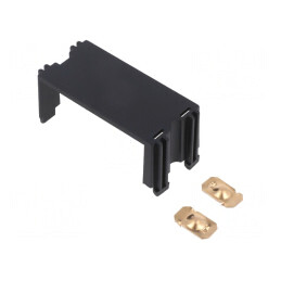Compartiment baterii negru 25,8mm x 55,7mm | Electronic-mag.ro | Componente Electronice