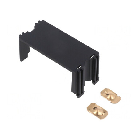 Compartiment baterii negru 25,8mm x 55,7mm | Electronic-mag.ro | Componente Electronice