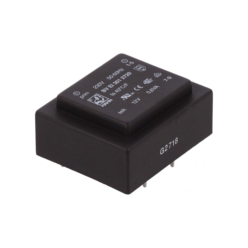 Transformator Încapsulat 0,6VA 230VAC 12V 50mA PCB | Electronic-mag.ro | Componente Electronice Transformator Încapsulat 0,6VA 230VAC 12V 50mA PCB | Electronic-mag.ro | Componente Electronice