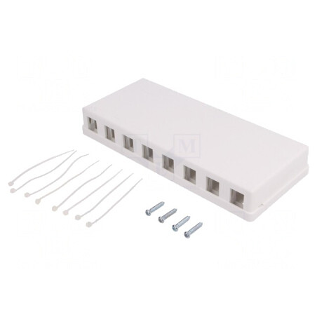 Soclu RJ45 Keystone Alb Murale Mamă | Electronic-mag.ro | Componente Electronice