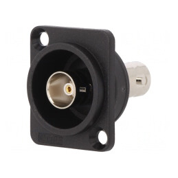 Adaptor BNC Soclu 75Ω Negru Plastic | Electronic-mag.ro | Componente Electronice