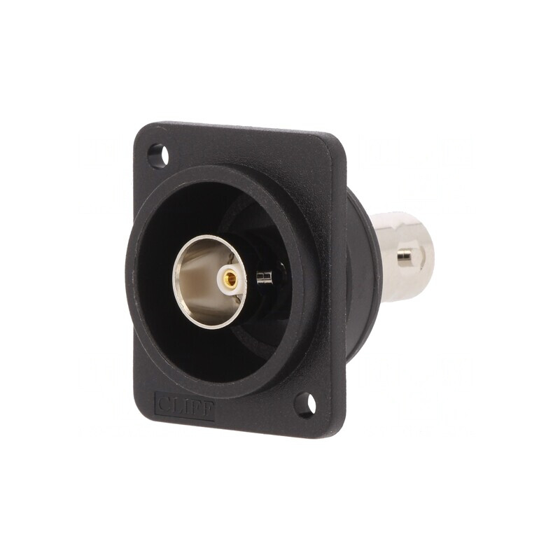 Adaptor BNC Soclu Ambele Părți 75Ω Negru Plastic | Electronic-mag.ro | Componente Electronice