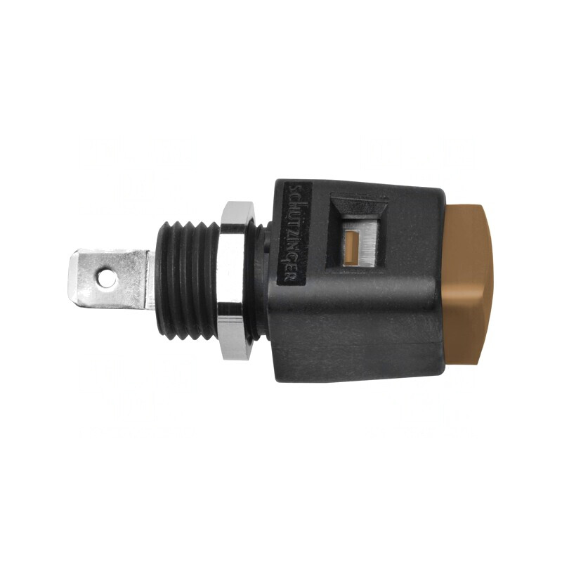 Clemă de laborator maro 70VDC 16A | Electronic-mag.ro | Componente Electronice