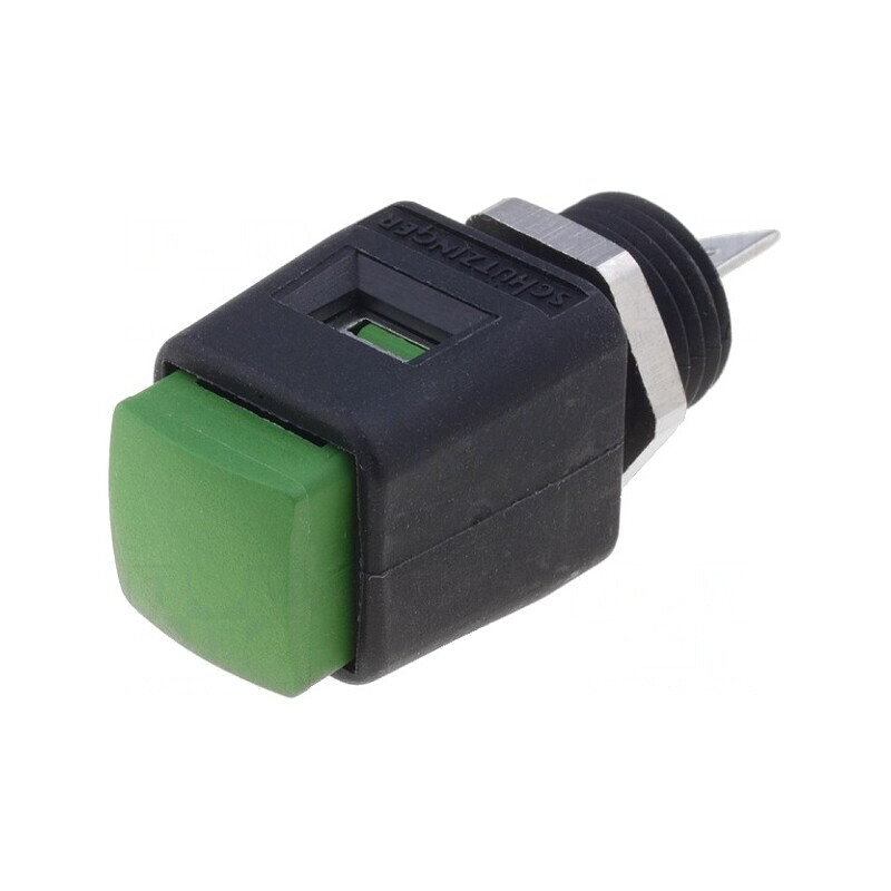 Clemă verde de laborator 70VDC 16A 44mm | Electronic-mag.ro | Componente Electronice