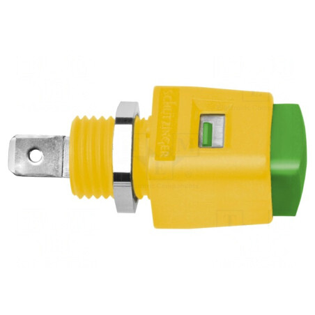 Clemă de laborator galben-verde 70VDC 16A | Electronic-mag.ro | Componente Electronice