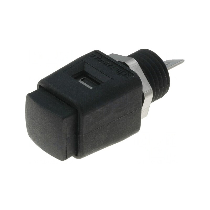 Clemă de laborator neagră 70VDC 16A 44mm | Electronic-mag.ro | Componente Electronice