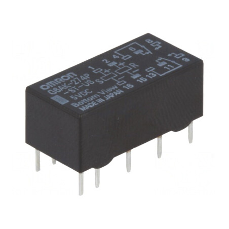 Releu Electromagnetic DPDT 5V 2A | Electronic-mag.ro | Componente Electronice