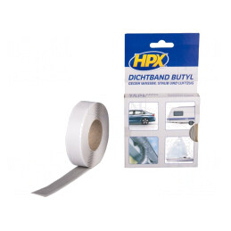 Bandă Etanșare Gri Butil 20mm x 3m | Electronic-mag.ro | Componente Electronice