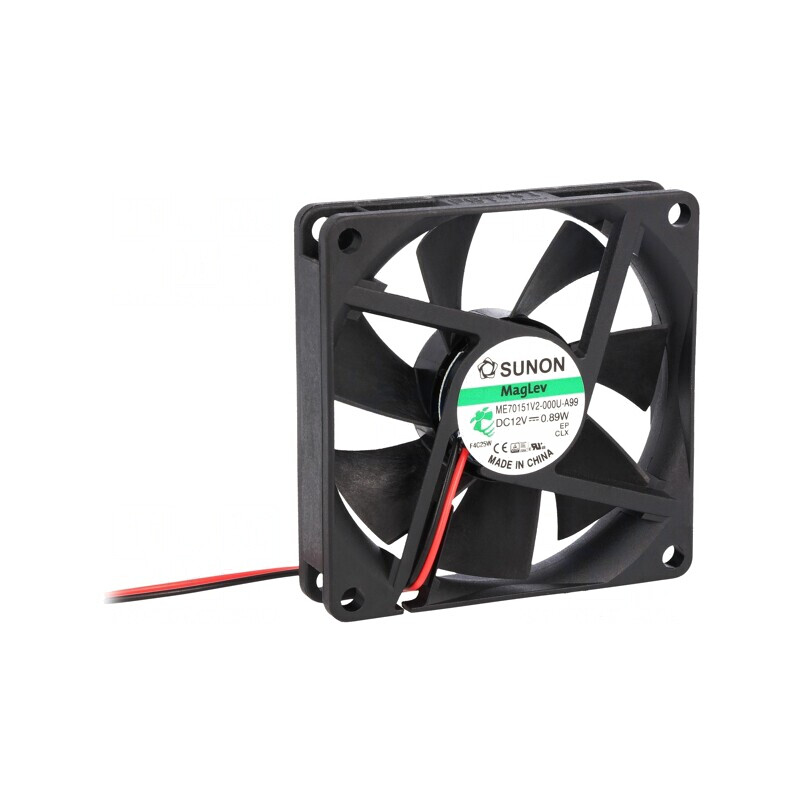 Ventilator axial DC 12V 70x70x15mm 38,87m3/h 26,5dBA | Electronic-mag.ro | Componente Electronice