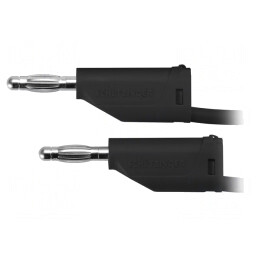 Cablu de măsurare 70VDC 16A cu soclu axial 4mm negru | Electronic-mag.ro | Componente Electronice