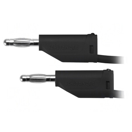 Cablu de măsurare 70VDC 16A cu soclu axial 4mm negru | Electronic-mag.ro | Componente Electronice