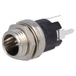 Conector Alimentare DC Tată 5.5mm x 2.1mm THT 5A